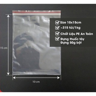 Túi zip chỉ đỏ 1kg