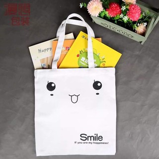 [Túi tote] Túi vải mắt môi Smile DTR0419