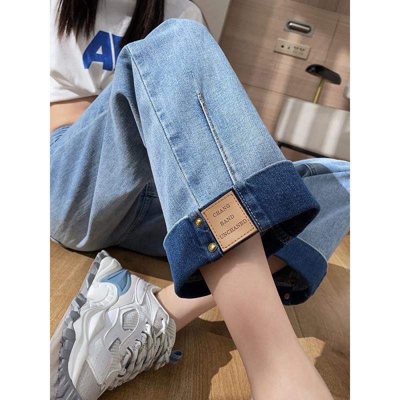 Quần denim Nữ Dài Ôm Dáng Phong Cách Hàn Quốc