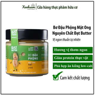 Bơ Đậu Phộng Mật Ong Nguyên Chất Đạt Butter - Xanhsam Organic