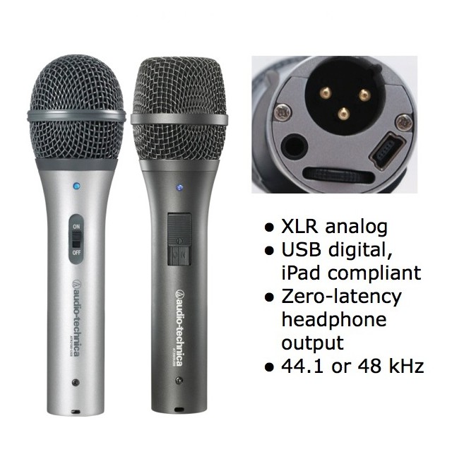Micro condenser cổng USB thu âm cho máy tính | Audio Technica ATR2100-USB