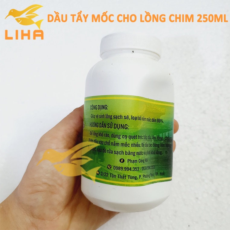 Dầu Tẩy Mốc Lồng Chim Phạm Công Hải 250ml - Giúp loại bỏ nấm mốc đến 99%
