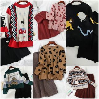 Set áo chân váy len siêu xinh
