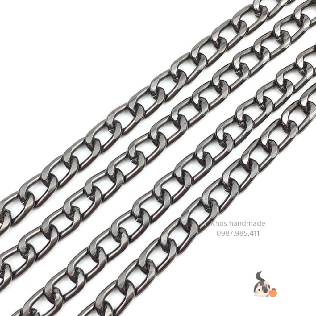 Dây Xích Đeo Túi Xách, Có Sẵn Càng Cua, Ngang Vác 11mm và 9mm, Dài120cm