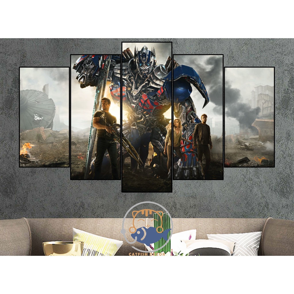 Tranh dán tường decor trang trí phòng TRANSFORMERS - BỘ 2