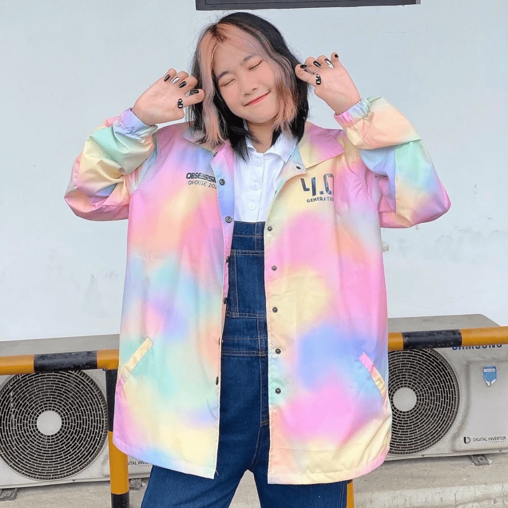 Áo khoác dù unisex nam nữ Loang , áo khoác dù cardigan ulzzang hot nhất TP [NewUnisex]
