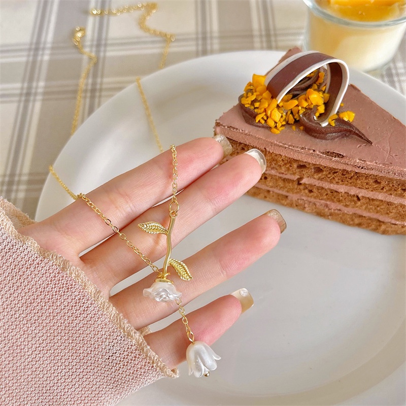 Dây Chuyền Mặt Hình Giọt Nước Phong Cách Pháp Thời Trang Mùa Hè Cho Nữ G023