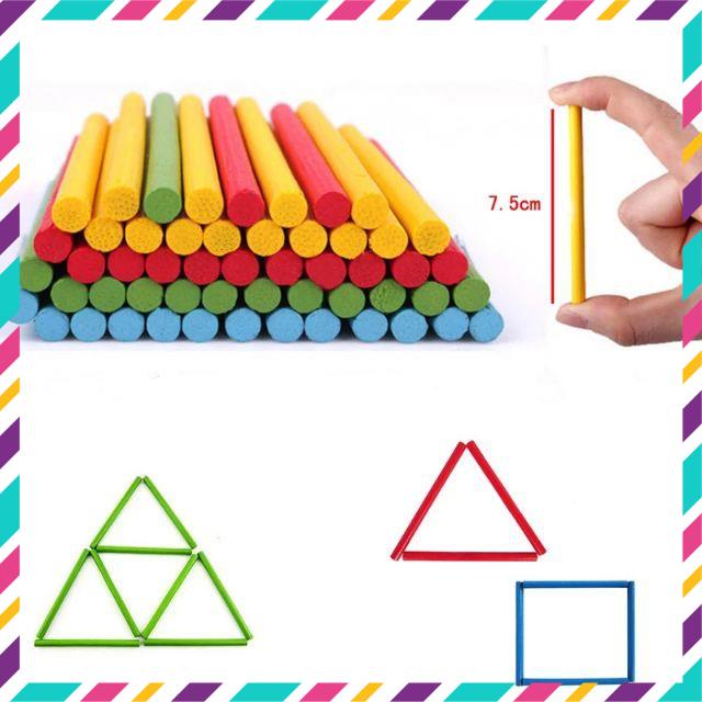Đồ chơi bộ que tính cho bé, đồ chơi gỗ phát triển trí tuệ.