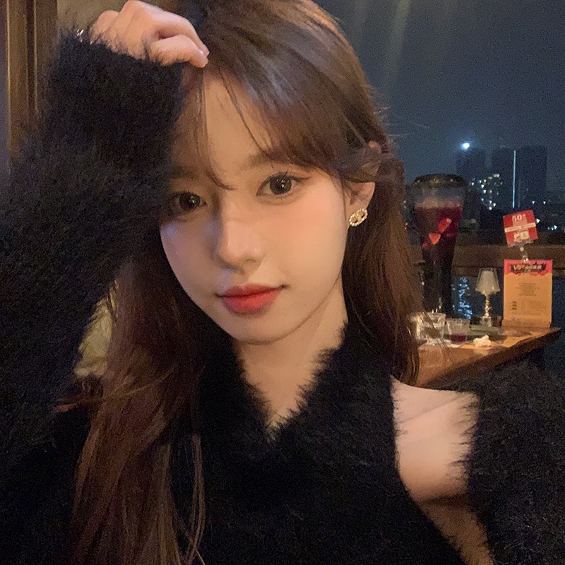 Bông Tai Bạc 925 Hình Hoa Đính Ngọc Trai Phong Cách Retro Thời Trang