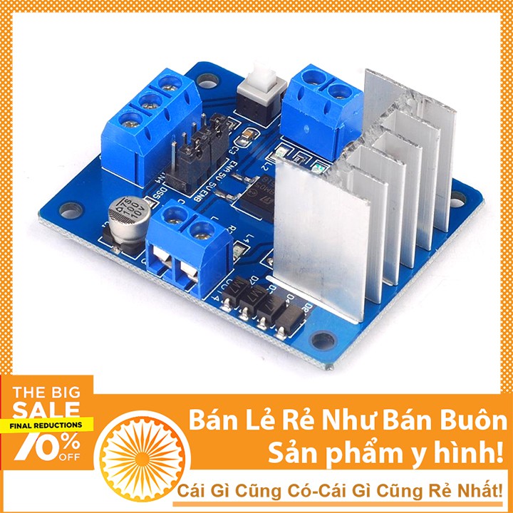 Module Điều Khiển Động Cơ L298 Xanh