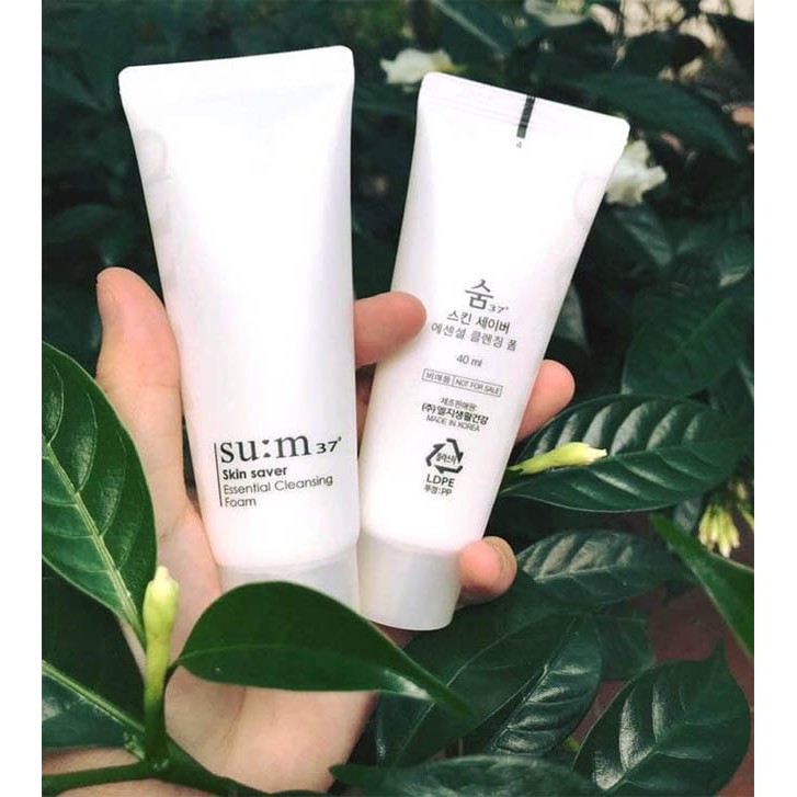 Sữa Rửa Mặt Su:m 37 Skin Saver Essential Cleansing Foam 40ml