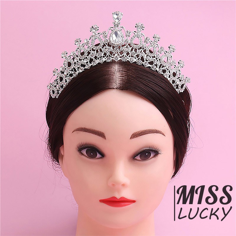 Vương miện cài tóc cô dâu đính đá sang trọng
