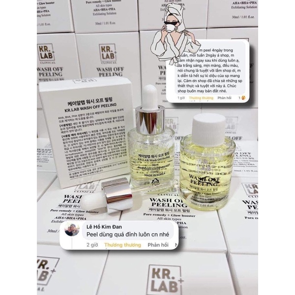Tinh chất Peel da pha lê căng bóng Hàn Quốc KR.LAB+ 30ml