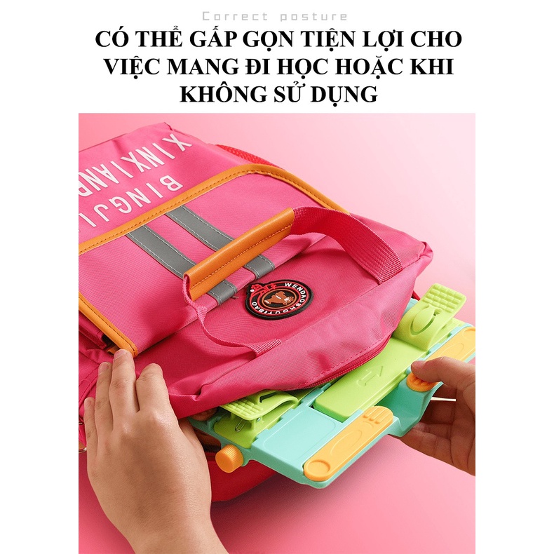 Giá đỡ đọc sách có thể gấp gọn và điều chỉnh độ xoay 180 độ giúp bé chống cận thị chống gù lưng - NKGĐ5