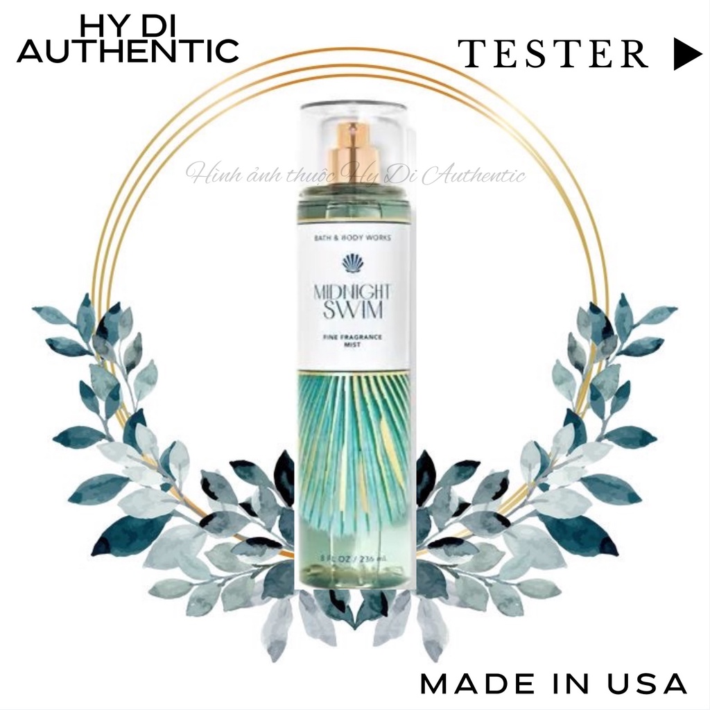 MIDNIGHT SWIM - XỊT THƠM DƯỠNG THỂ BATH & BODY WORKS USA