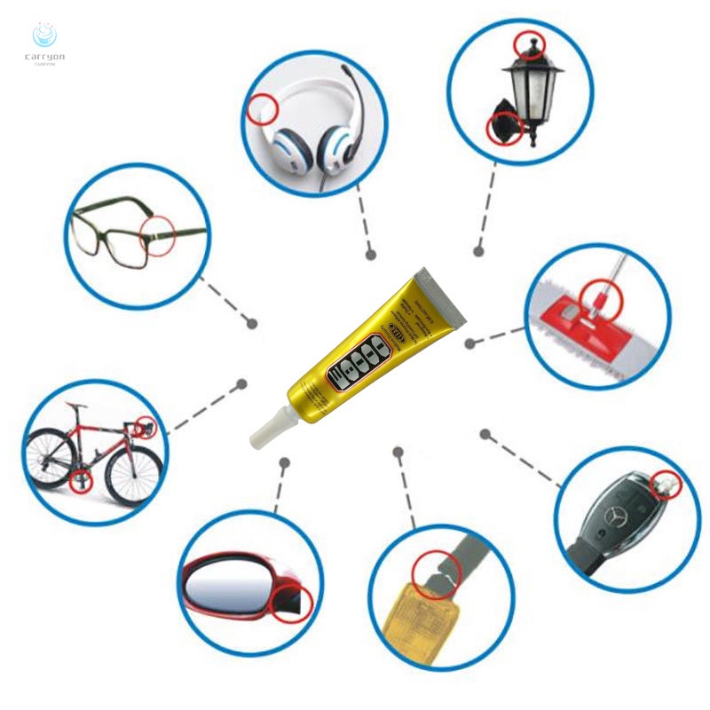 Keo dán trong suốt dùng cho đường viền quần áo/ điện thoại E8000