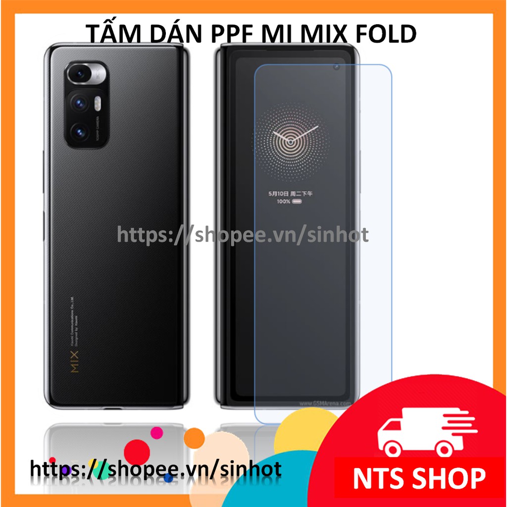 Tấm dán dẻo PPF trước + sau +camera cho smartphone Xiaomi Mi MIX Fold