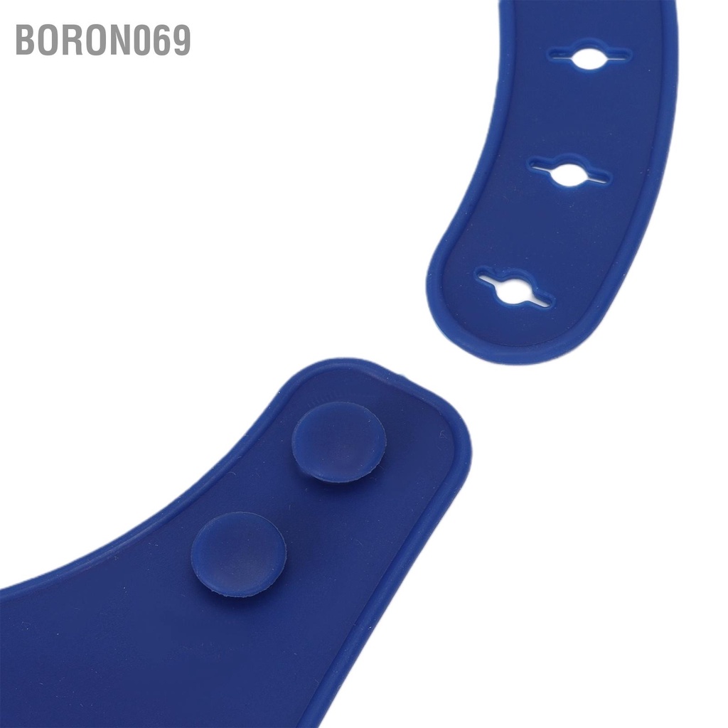 Boron069 Yếm dành cho người lớn Di động có thể điều chỉnh Bữa ăn bằng silicon Bảo vệ quần áo già khuyết tật