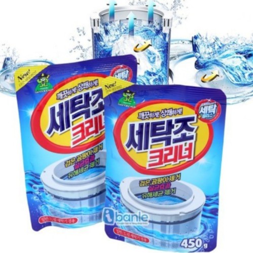 [sale] Bột Tẩy Vệ Sinh Lồng Máy Giặt Chính Hãng Hàn Quốc Sandokkaebi 450G