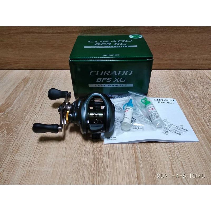 Máy Câu Cá Shimano 2021 Curado BFS XG - Máy Ngang - Tay Trái