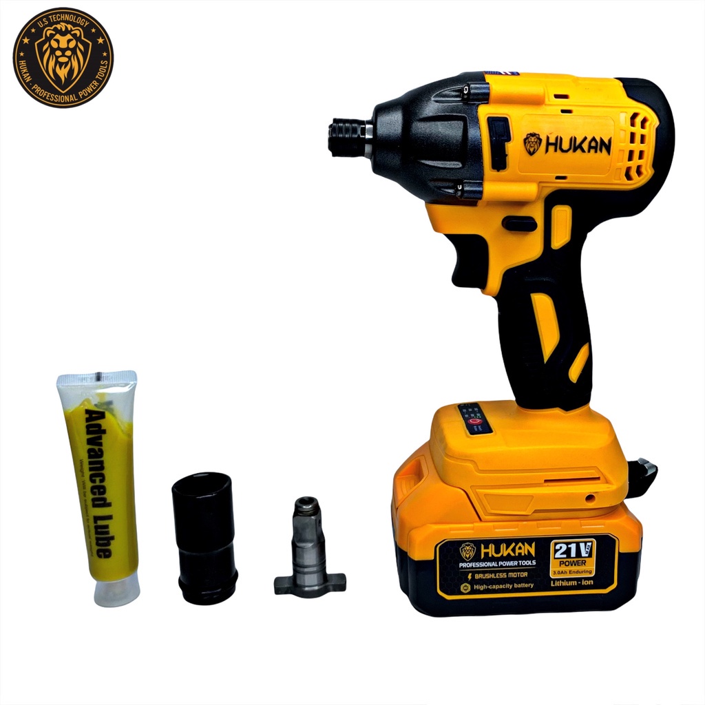 Bulong HUKAN F70 21v Brushless lựu siết 350N.M tặng kèm túi đeo Hukan