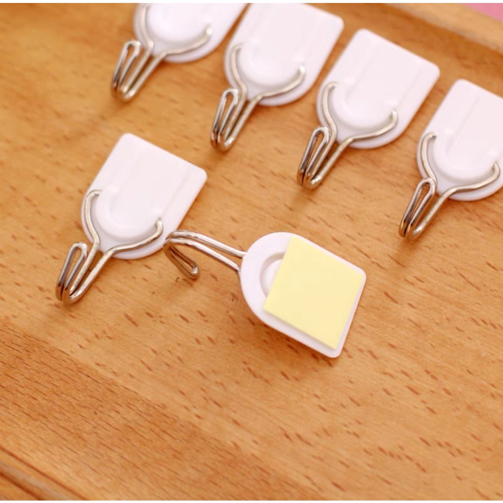 Vỉ 6 Móc Dính Tường  Treo Đồ Tiện Dụng Chắc Chắn
