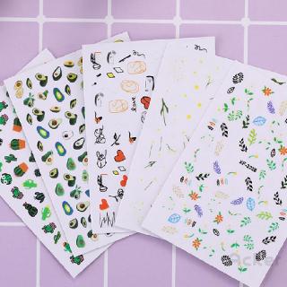 Cod✦ Cute Fruit Decorative Nail Sticker Set