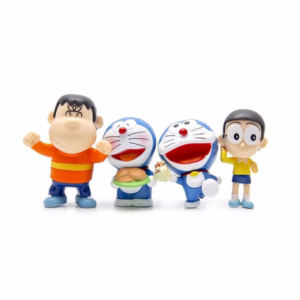 Set 8 Mô Hình Nhân Vật Phim Hoạt Hình Doraemon Bằng Pvc