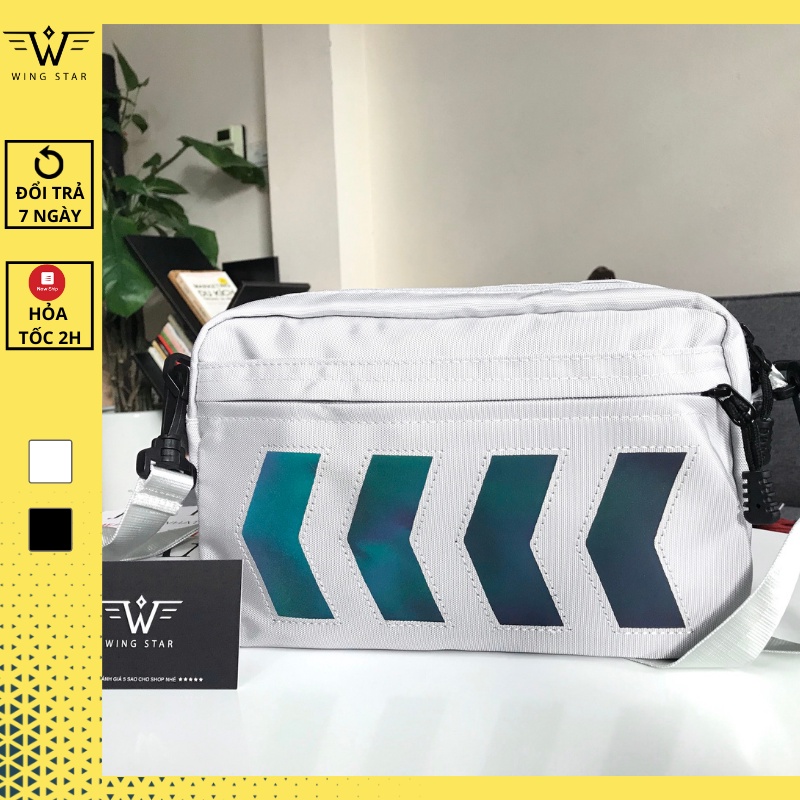 Túi đeo chéo nam nữ phản quang ngang rộng đựng nhiều đồ chất vải dày hottrend | BigBuy360 - bigbuy360.vn