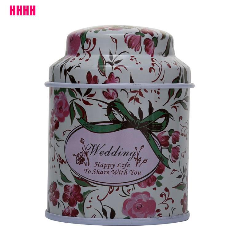 Hộp thiếc đựng trà/ cà phê/ kẹo/ đường họa tiết dễ thương