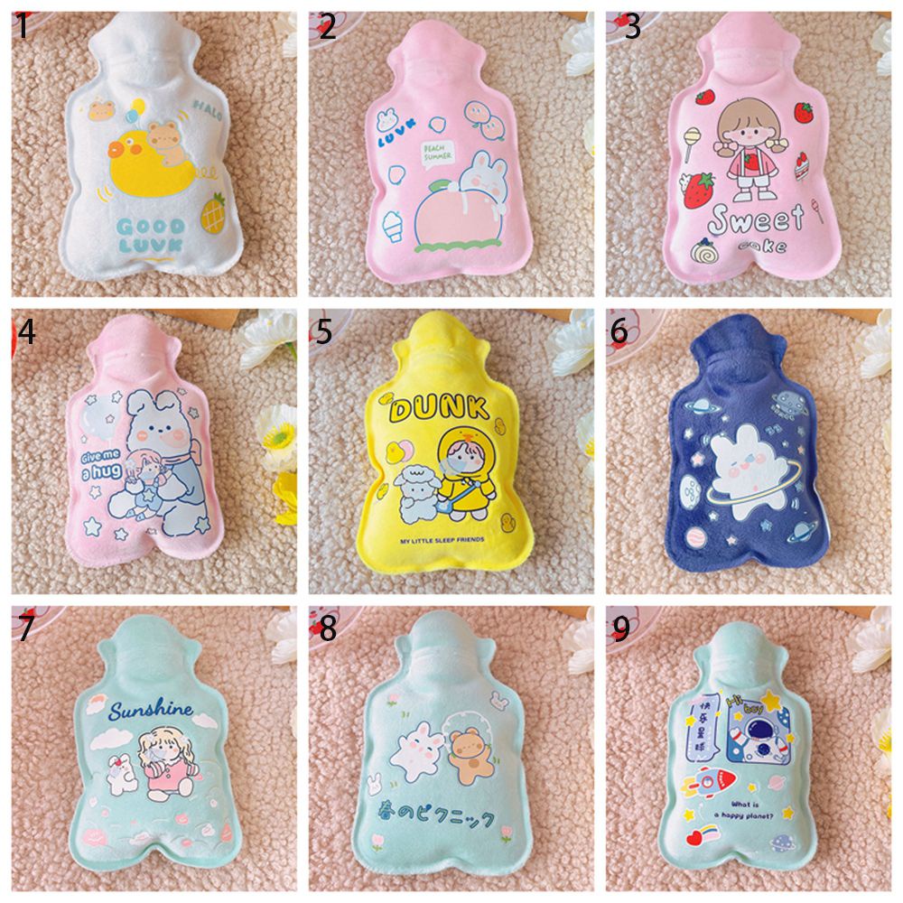 Túi chườm nước nóng giữ ấm tay mini bằng lông nhung có thể tái sử dụng dành cho học sinh