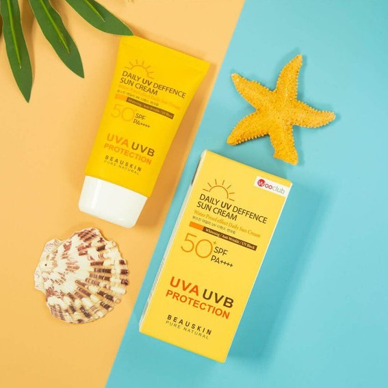 Kem chống nắng kiểm soát dầu chống thấm nước BEAUSKIN Daily UV Deffence Sun Cream 50ml