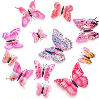 Bộ 12 bướm 3D 4 cánh