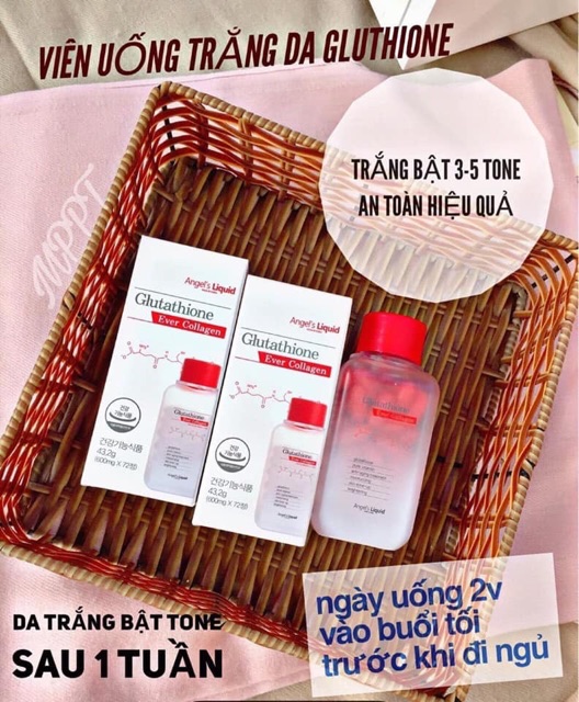 TRẮNG DA GLUTATHIONE - COLLAGEN - EVER