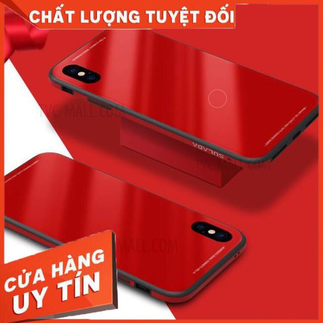 Ốp lưng kính cường lực iPhone 6/6s/7/8/6Plus/7Plus/8Plus/IPhone X/Xs/Xs MAX/XR - hiệu SULADA