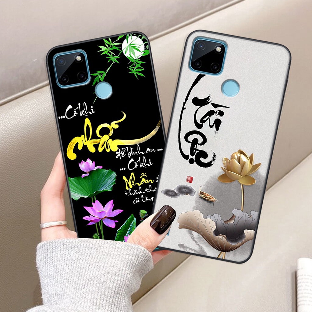 Ốp lưng Realme C21Y in hình chữ tài chữ lộc, Cha Mẹ, bình an SIÊU ĐẸP