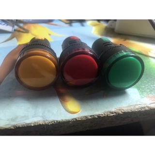 Đèn báo pha đỏ, vàng , xanh lá phi 22 220v