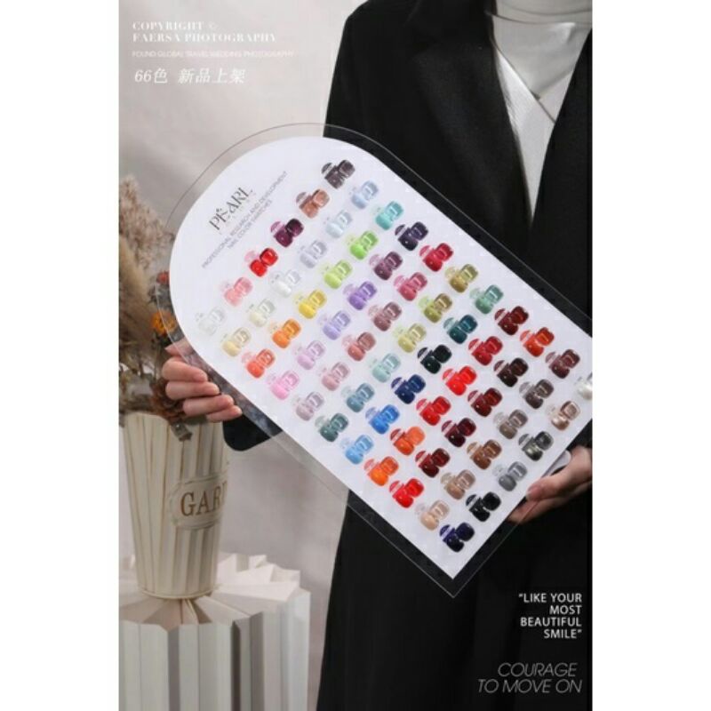 sơn gel PÉARL 66 màu tặng base top