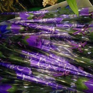 Hoa hồng sáp 1 bông gói kiếng