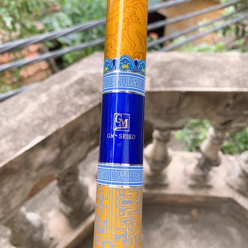 cần câu tay GM 8H dài 6m3 tải cá 15kg Gama Seiko Hoàng Long  chính hãng màu mạ vàng săm hình rồng sang trọng y hình