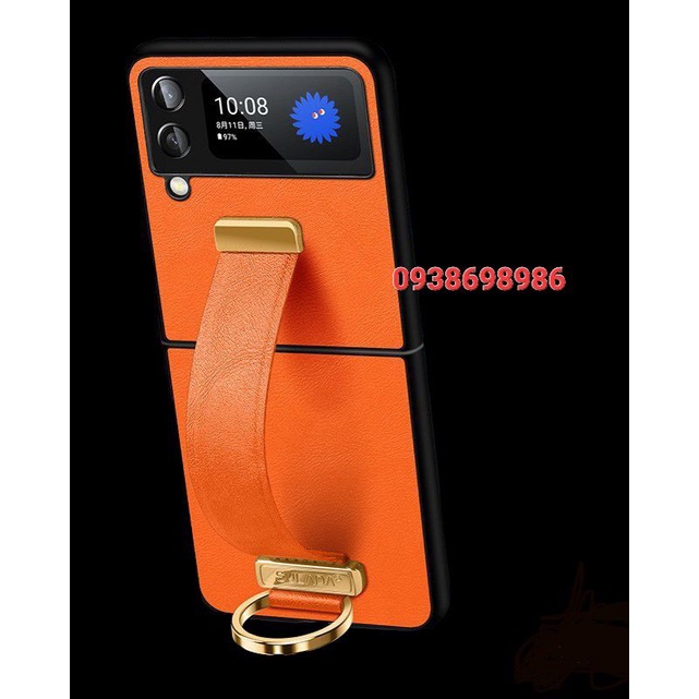 Ốp lưng SULADA da Samsung Z Fold 2 , Z Fold 3 5G 2 , Z FLIP 3 5G kèm đai lưng 2 mảnh bảo vệ máy màu