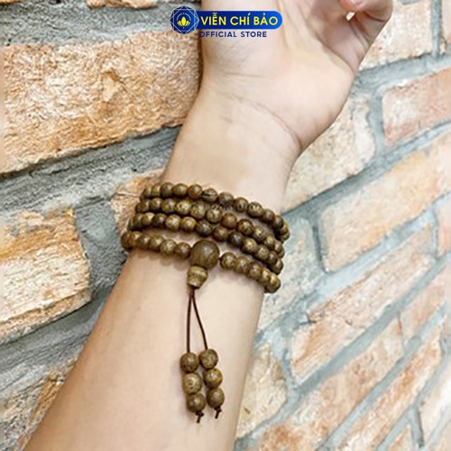 Vòng tay Trầm hương nam nữ 108 hạt 6mm 8mm thời trang phụ kiện trang sức Viễn Chí Bảo V000760