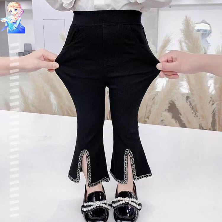 Quần Jean Dài Chống Muỗi Phong Cách Phương Tây Thời Trang Mùa Xuân Hè Kiểu Mới Dành Cho Bé Gái 2022