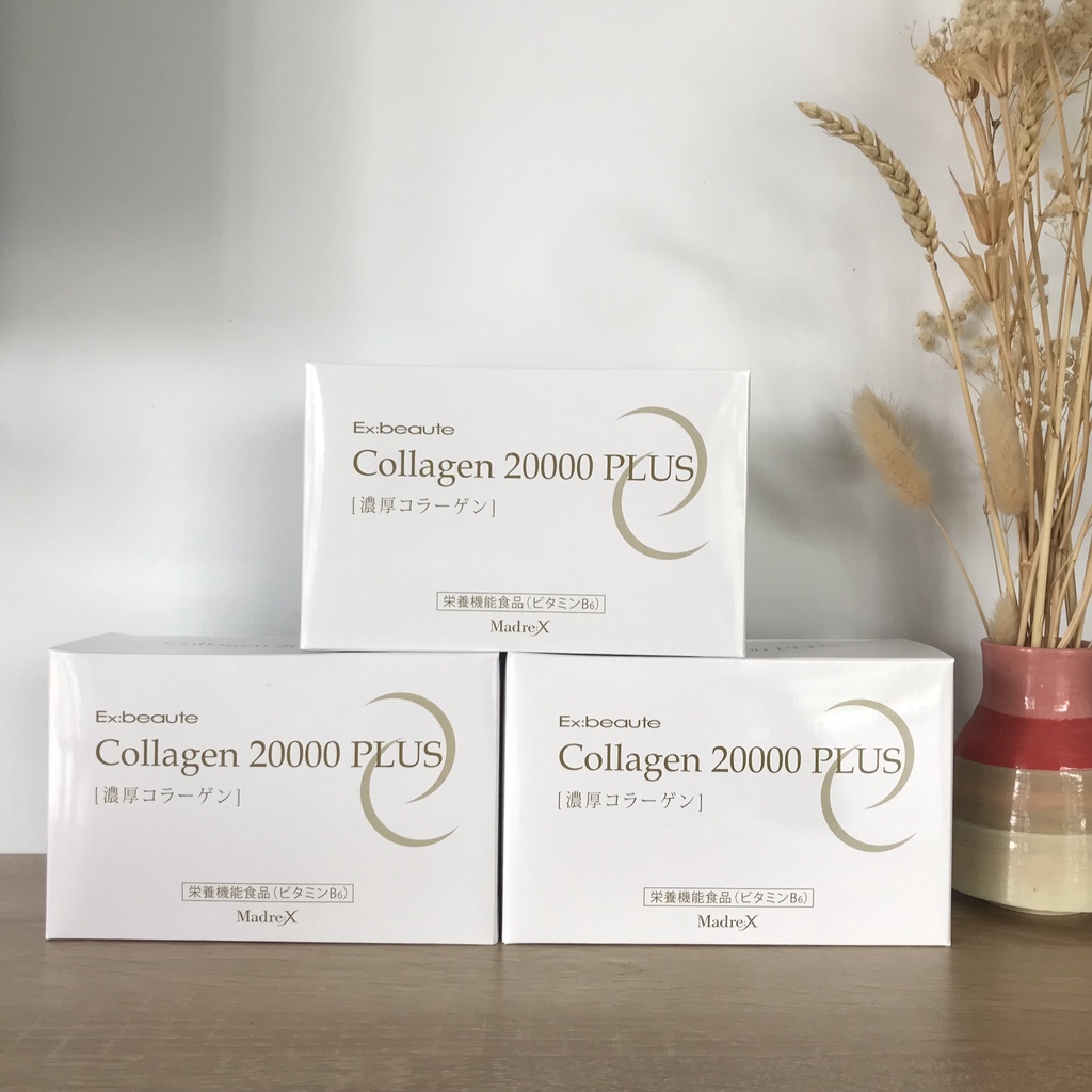 (NHẬP KHẨU CHÍNH NGẠCH) Combo 3 hộp (30 chai) Nước uống đẹp da Collagen 20000 Plus Nhật Bản (3 hộp x 10 lọ x 50ml)