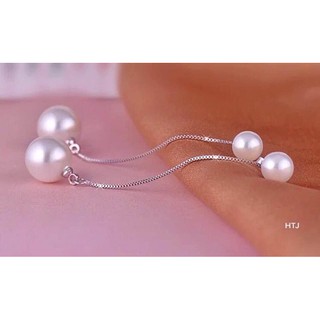 BÔNG TAI BẠC TA - BÔNG HẠT CHÂU DÀI