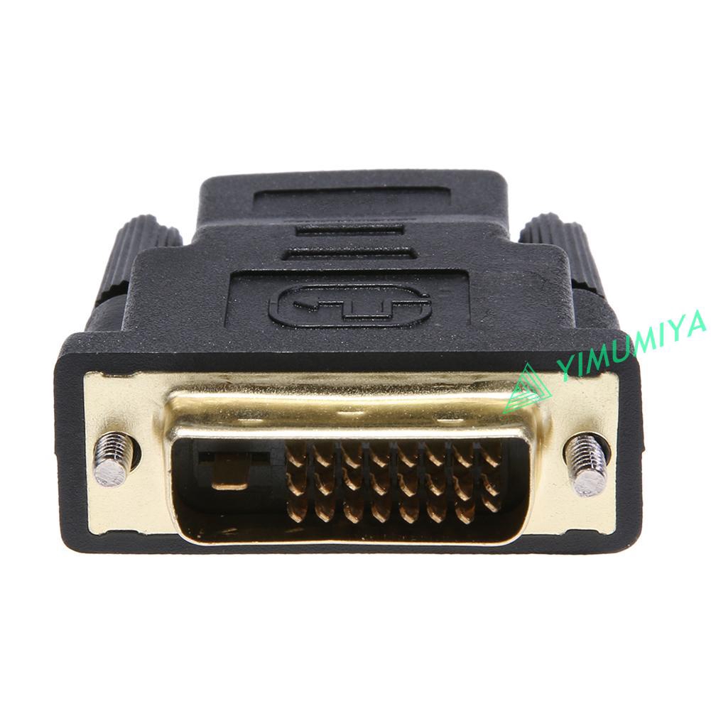 Đầu nối chuyển đổi dây cáp HDMI qua DVI 24+1pin