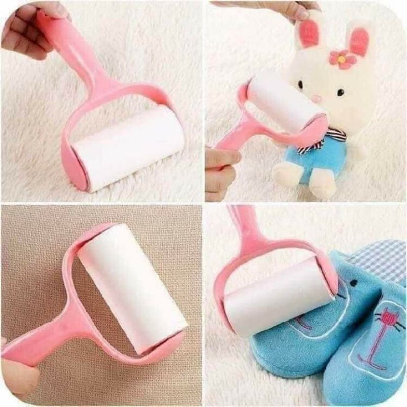 #Sale sập sàn# Cây  lăn bụi quần áo, giường thảm + tặng kèm cuộn lõi thay thế - cứng cáp, giấy hút sạch bụi bẩn bám