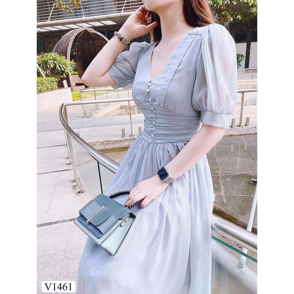[SALE LỖ VỐN KHÔNG ĐỔI TRẢ]Đầm maxi cổ V sang chảnh V1461_Zin Boutique [Kèm ảnh thật] | BigBuy360 - bigbuy360.vn
