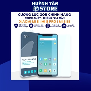 Kính cường lực xiaomi 8 pro mi 8 ee trong suốt KHÔNG FULL MÀN chống bám vân tay chính hãng Gor phụ kiện huỳnh tân store