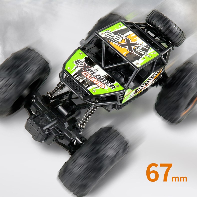 [Hàng sẵn] Xe điều khiển từ xa 2.4G - Xe địa hình hợp kim 1:18 dung lượng pin lên đến 1200mAh